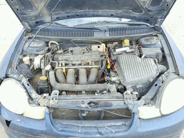 1B3ES26C82D559855 - 2002 DODGE NEON BLUE photo 7