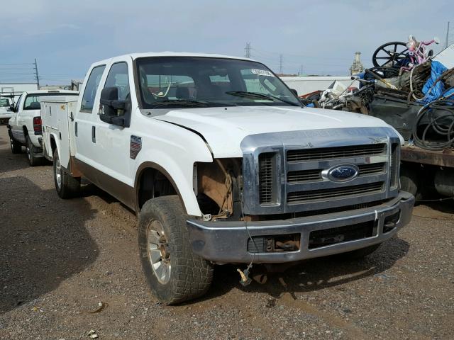 1FTWW31R78EB17628 - 2008 FORD F350 SRW S WHITE photo 1