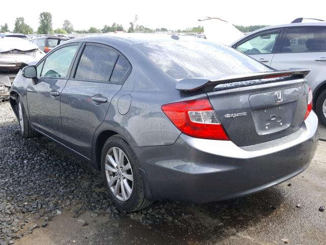 19XFB2F91CE308005 - 2012 HONDA CIVIC EXL 灰色 照片 3