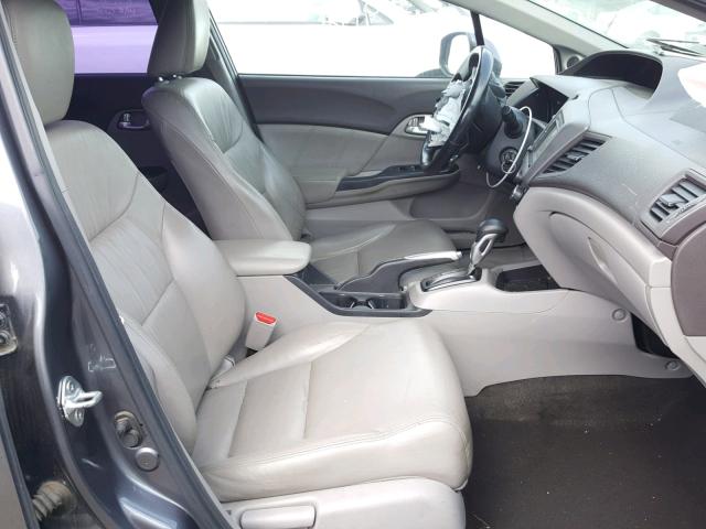 19XFB2F91CE308005 - 2012 HONDA CIVIC EXL 灰色 照片 5