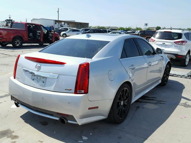 1G6DV5EP3E0110881 - 2014 CADILLAC CTS-V SILVER photo 4