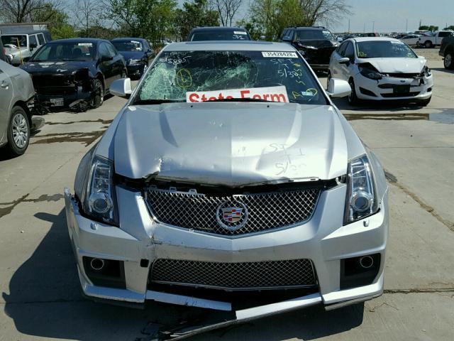 1G6DV5EP3E0110881 - 2014 CADILLAC CTS-V SILVER photo 9