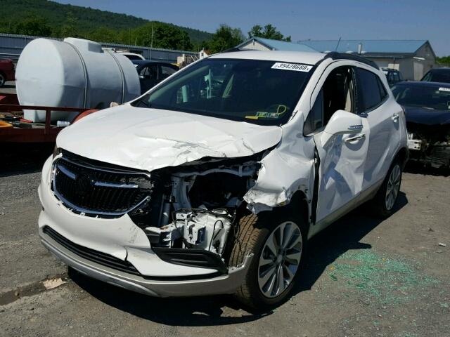 KL4CJESB6HB108235 - 2017 BUICK ENCORE PRE WHITE photo 2