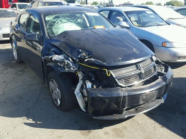 1B3LC46B09N506322 - 2009 DODGE AVENGER BLACK photo 1