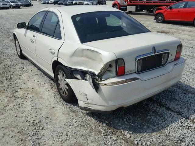 1LNHM86S53Y698847 - 2003 LINCOLN LS WHITE photo 3