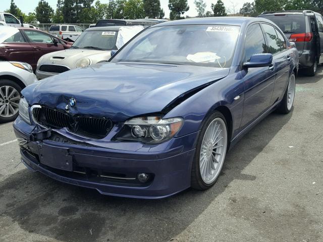 WBAHL83528DT89676 - 2008 BMW 7 SERIES BLUE photo 2