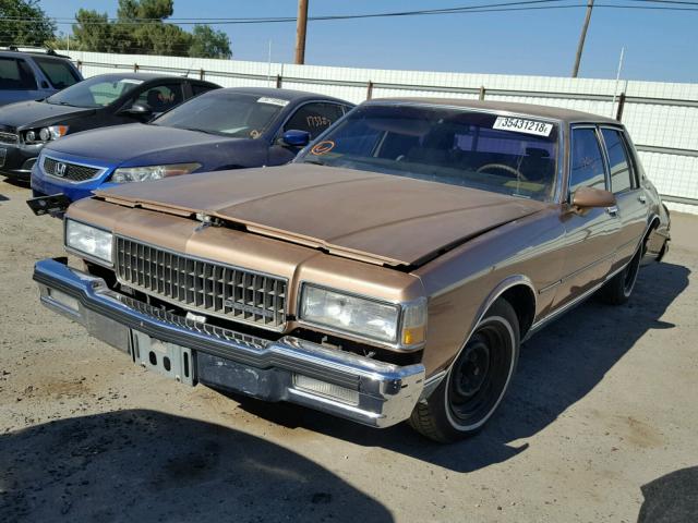 1G1BN54E6LR120262 - 1990 CHEVROLET CAPRICE CL BROWN photo 2