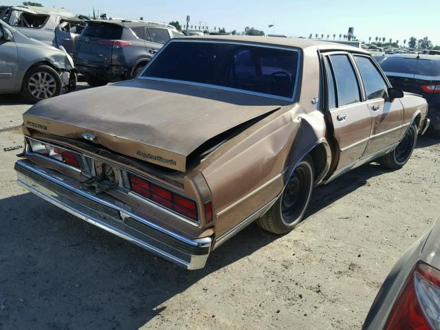 1G1BN54E6LR120262 - 1990 CHEVROLET CAPRICE CL 棕色 照片 4