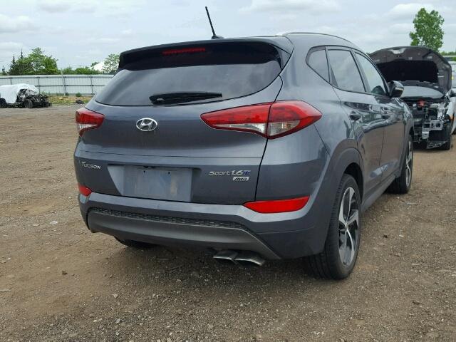 KM8J3CA29GU041075 - 2016 HYUNDAI TUCSON LIM BLUE photo 4