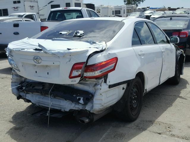 4T1BF3EK4AU548852 - 2010 TOYOTA CAMRY BASE WHITE photo 4
