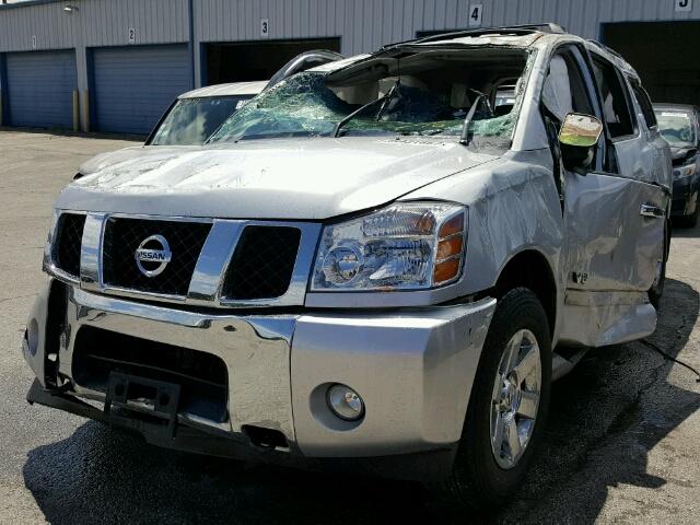 5N1BA08C27N708120 - 2007 NISSAN ARMADA SE SILVER photo 2