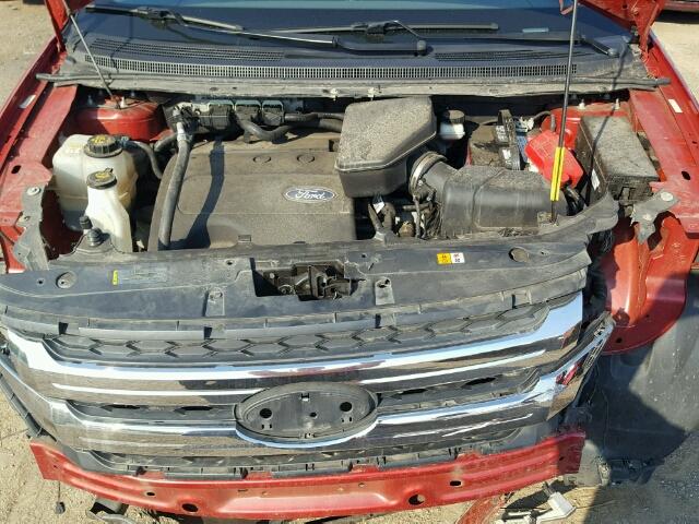 2FMDK3KCXBBA69439 - 2011 FORD EDGE RED photo 7