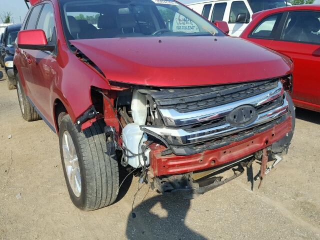 2FMDK3KCXBBA69439 - 2011 FORD EDGE RED photo 9