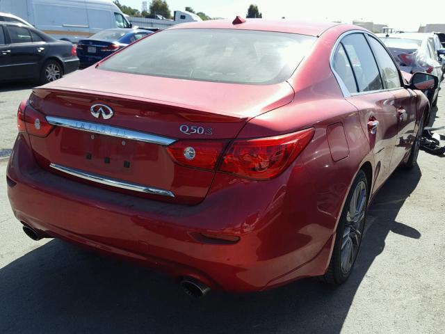 JN1FV7AP7HM850375 - 2017 INFINITI Q50 RED SP RED photo 4