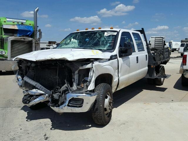 1FD8W3H68EEB29685 - 2014 FORD F350 SUPER WHITE photo 2