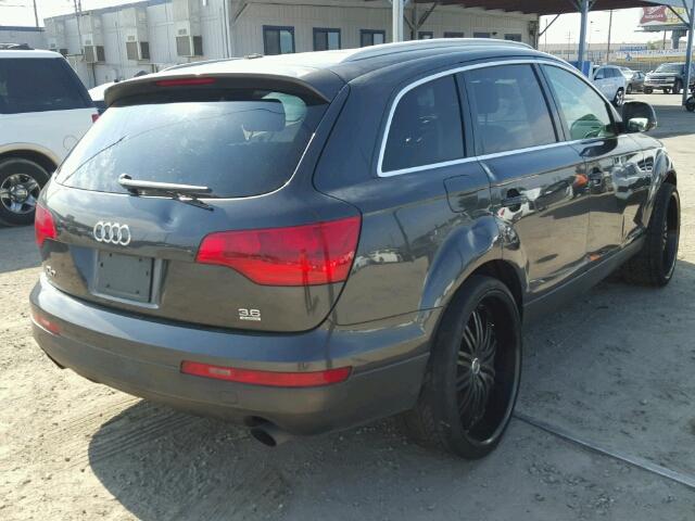 WA1BY74L87D049863 - 2007 AUDI Q7 3.6 QUA GRAY photo 4