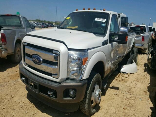 1FT8W3DT6GEA90632 - 2016 FORD F350 SUPER WHITE photo 2