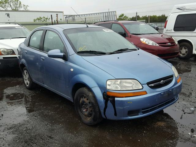 KL1TD56686B678283 - 2006 CHEVROLET AVEO BASE Bleu photo 1