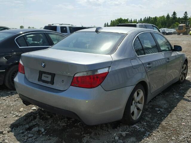 WBANF33596CS38589 - 2006 BMW 525 XI GRAY photo 4