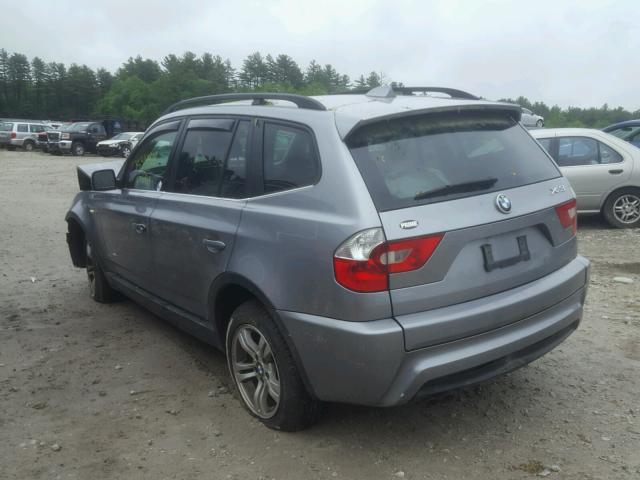 WBXPA93446WG78406 - 2006 BMW X3 3.0I GRAY photo 3