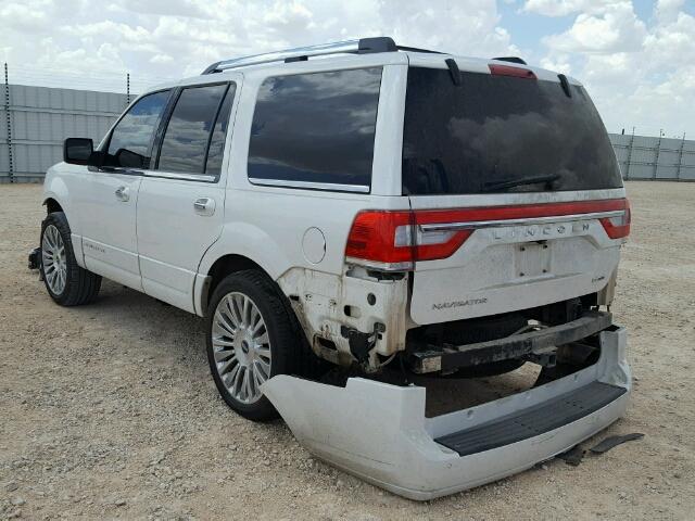 5LMJJ2HT1FEJ11348 - 2015 LINCOLN NAVIGATOR WHITE photo 3