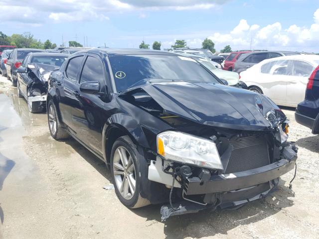 1B3BD1FG2BN551979 - 2011 DODGE AVENGER MA BLACK photo 1