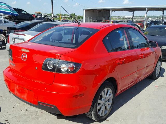 JM1BK32F271684396 - 2007 MAZDA 3 I RED photo 4