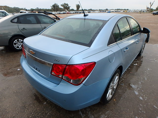 1G1PH5S92B7265585 - 2011 CHEVROLET CRUZE LTZ BLUE photo 4