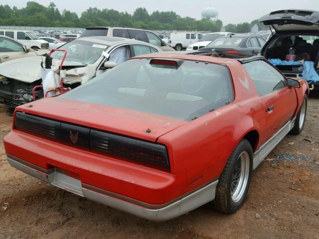 1G2FW87F0GN231046 - 1986 PONTIAC FIREBIRD T RED photo 4