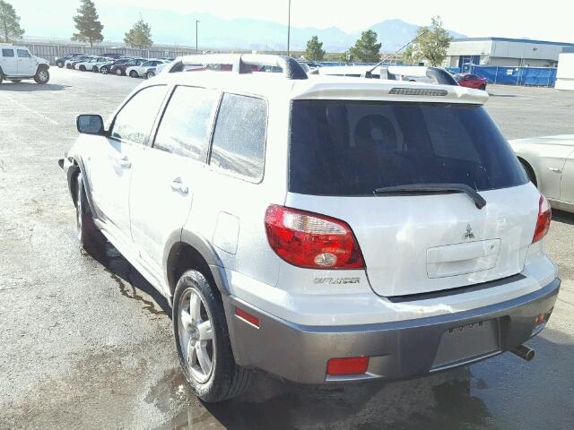 JA4LX41F75U041903 - 2005 MITSUBISHI OUTLANDER WHITE photo 3