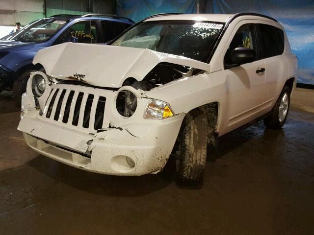 1J4NF1FB4AD623029 - 2010 JEEP COMPASS SP WHITE photo 2