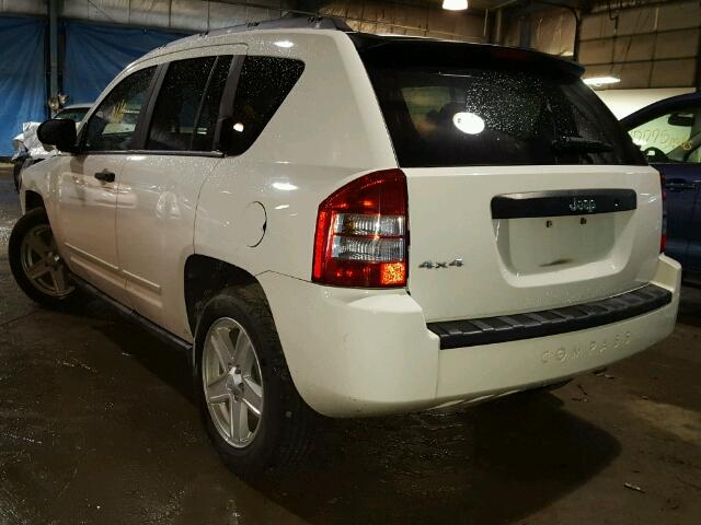 1J4NF1FB4AD623029 - 2010 JEEP COMPASS SP WHITE photo 3