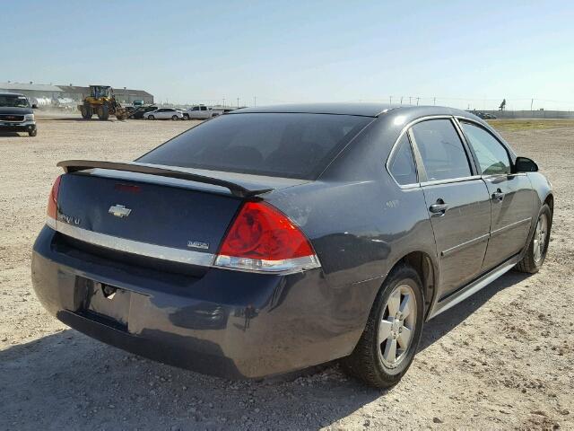 2G1WT57K691297369 - 2009 CHEVROLET IMPALA 1LT BLUE photo 4