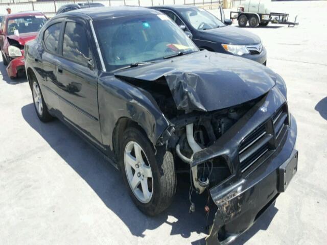 2B3KA43R38H150426 - 2008 DODGE CHARGER BLACK photo 1