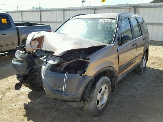 JHLRD68403C005274 - 2003 HONDA CR-V LX BROWN photo 2