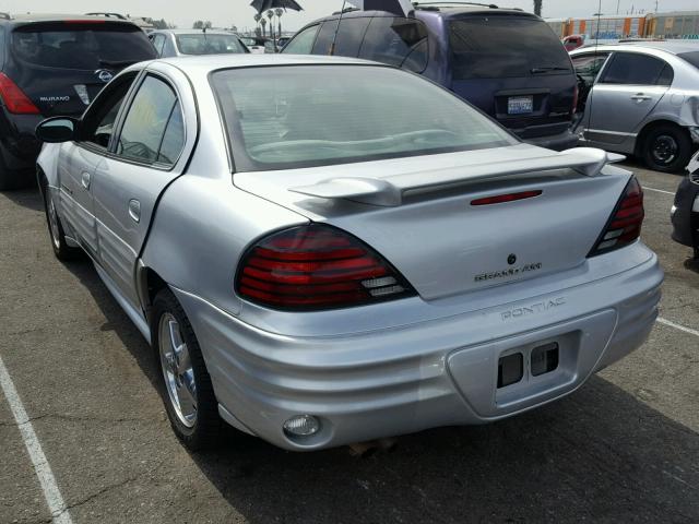 1G2NF52E82M624400 - 2002 PONTIAC GRAND AM S SILVER photo 3