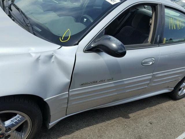 1G2NF52E82M624400 - 2002 PONTIAC GRAND AM S SILVER photo 9