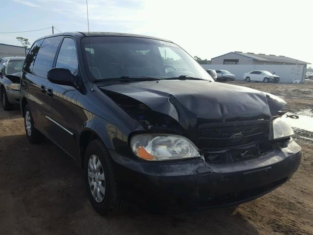 KNDUP131046592087 - 2004 KIA SEDONA EX BLACK photo 1