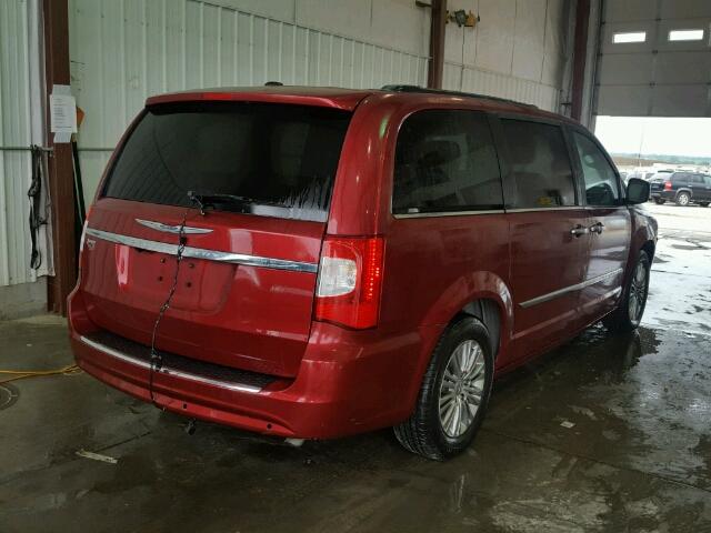 2C4RC1CGXDR509778 - 2013 CHRYSLER TOWN & COU RED photo 4