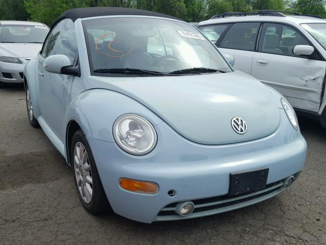 3VWCM31Y45M300312 - 2005 VOLKSWAGEN NEW BEETLE 蓝色 照片 1