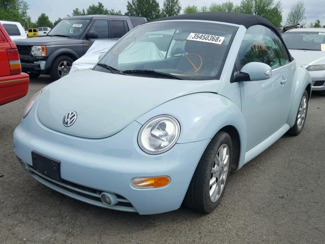 3VWCM31Y45M300312 - 2005 VOLKSWAGEN NEW BEETLE 蓝色 照片 2