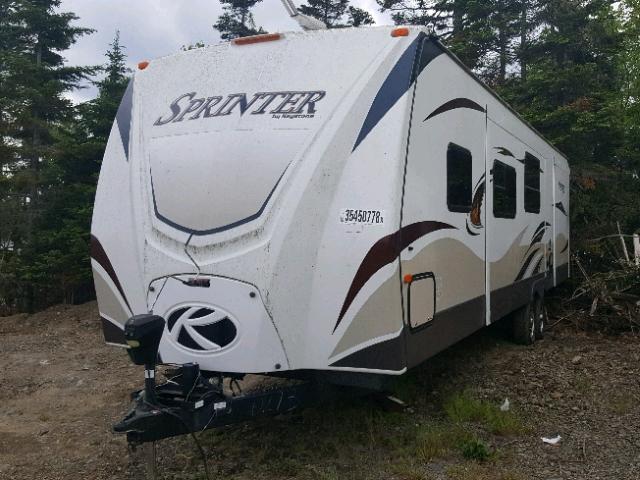 4YDT31128E1530273 - 2014 KEYSTONE SPRINTER WHITE photo 2