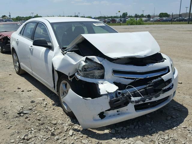 1G1ZB5EB5A4120629 - 2010 CHEVROLET MALIBU LS WHITE photo 1