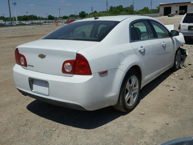 1G1ZB5EB5A4120629 - 2010 CHEVROLET MALIBU LS WHITE photo 4
