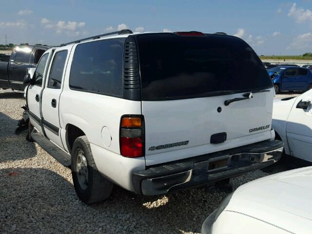 3GNEC16Z64G236248 - 2004 CHEVROLET SUBURBAN C WHITE photo 3