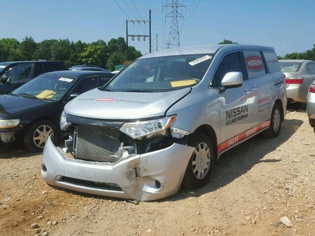 JN8AE2KP8F9134467 - 2015 NISSAN QUEST S SILVER photo 2