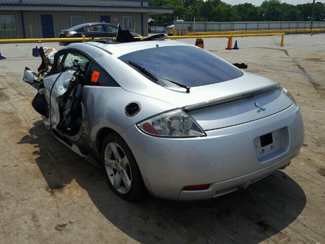 4A3AK24F77E032639 - 2007 MITSUBISHI ECLIPSE GS SILVER photo 3