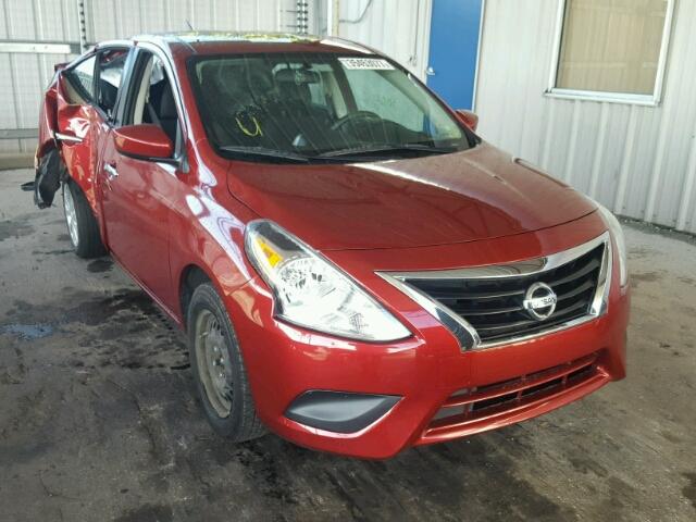 3N1CN7AP1GL808943 - 2016 NISSAN VERSA S RED photo 1