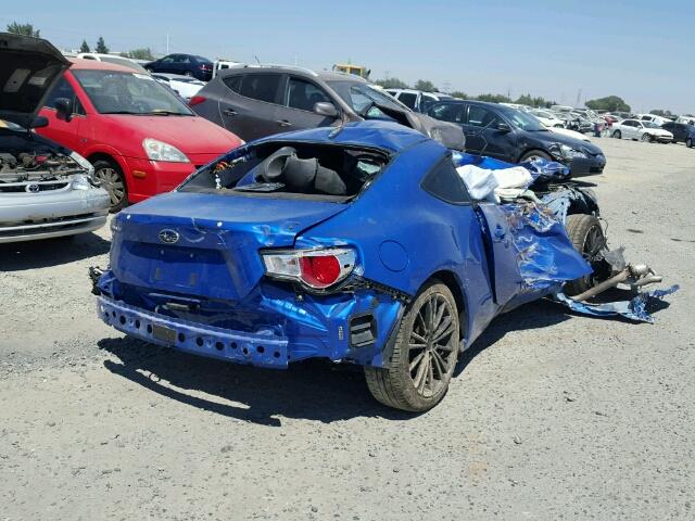 JF1ZCAC14G8604807 - 2016 SUBARU BRZ BLUE photo 4