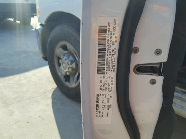 3C6TD4CTXCG173546 - 2012 DODGE RAM 2500 S WHITE photo 10